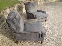 Howards and Sons pair of antique armchairs - Grafton model.jpg